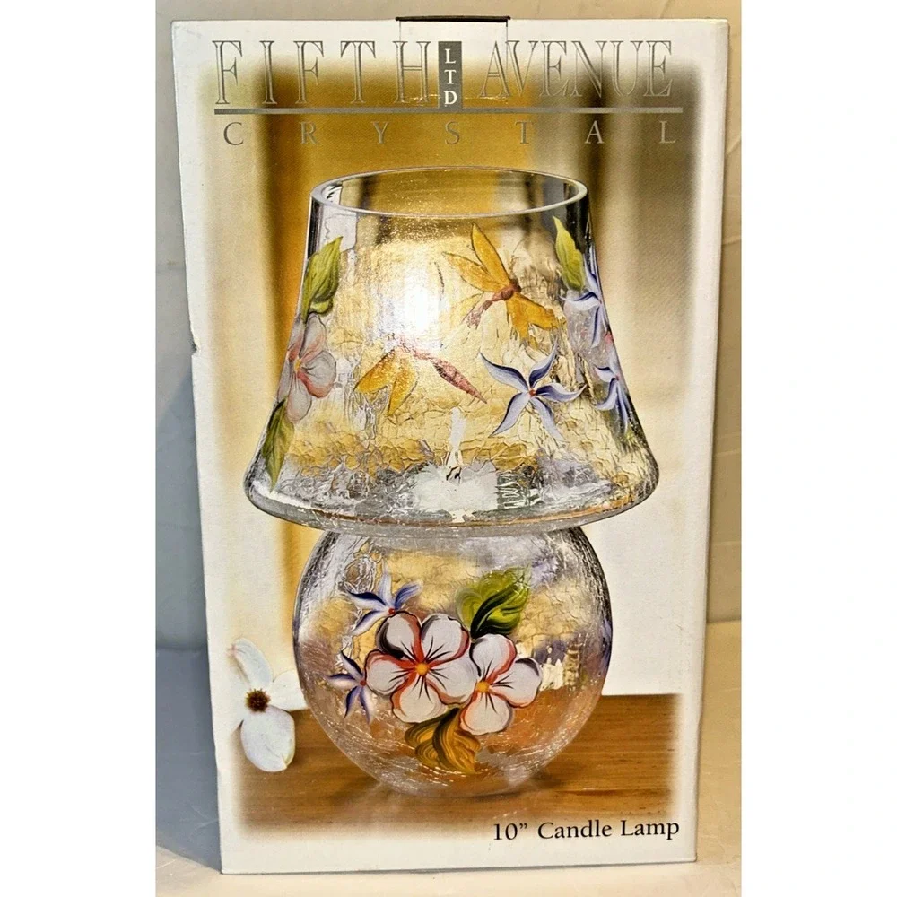 Fifth Avenue LTD Crystal Candle‎ Lamp Dragonfly 10